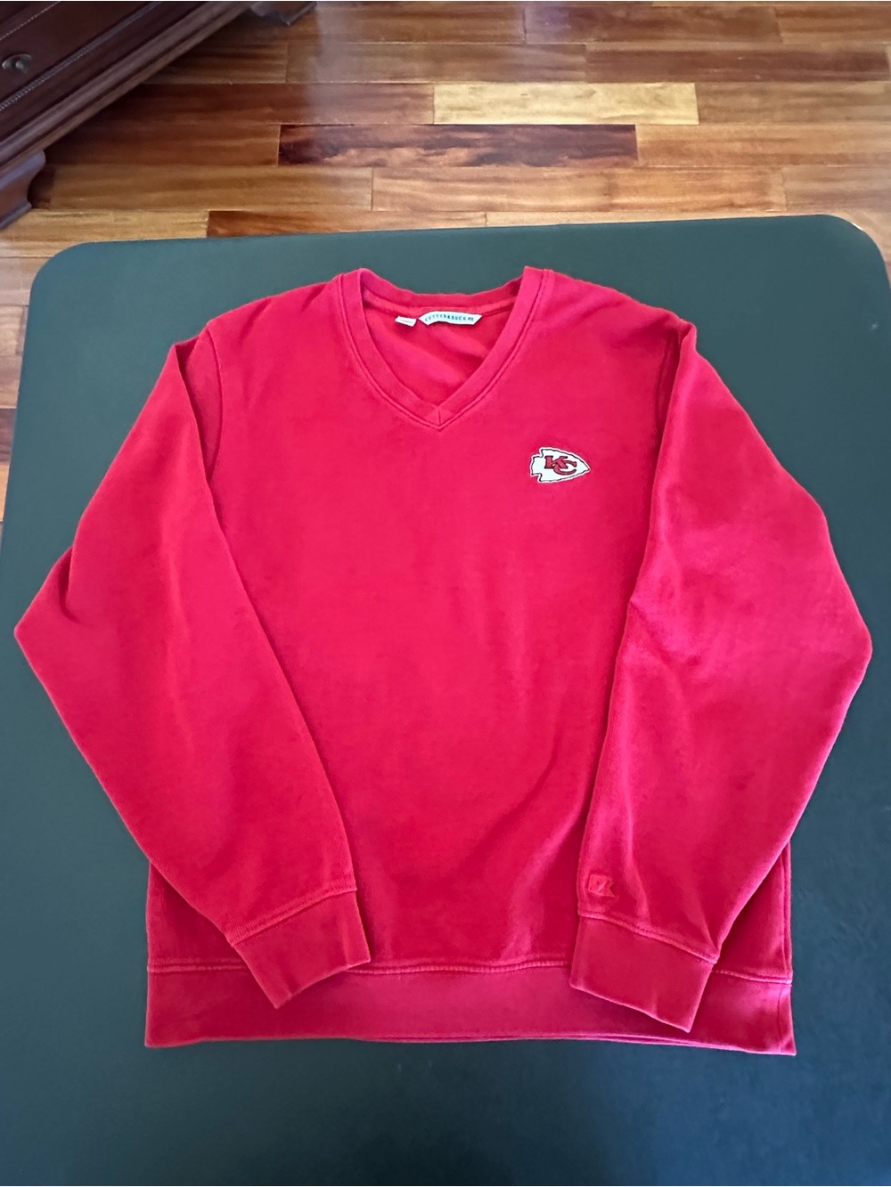 Cutter & Buck Kansas City Chiefs Red V-Neck Men's Sweater Pullover Mens Medium